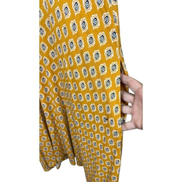 Anthropology Maeve Palais Swing Dress Yellow Small - Picture 5 of 8